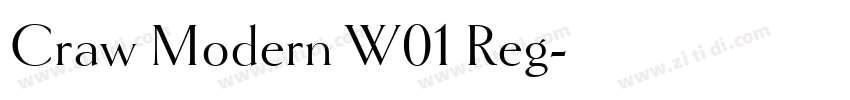 Craw Modern W01 Reg字体转换